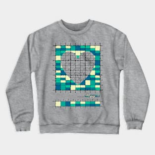 Mydoku_006_H001_004_F: Sudoku, Sudoku coloring, logic, logic puzzle, holiday puzzle, fun, away from screen Crewneck Sweatshirt